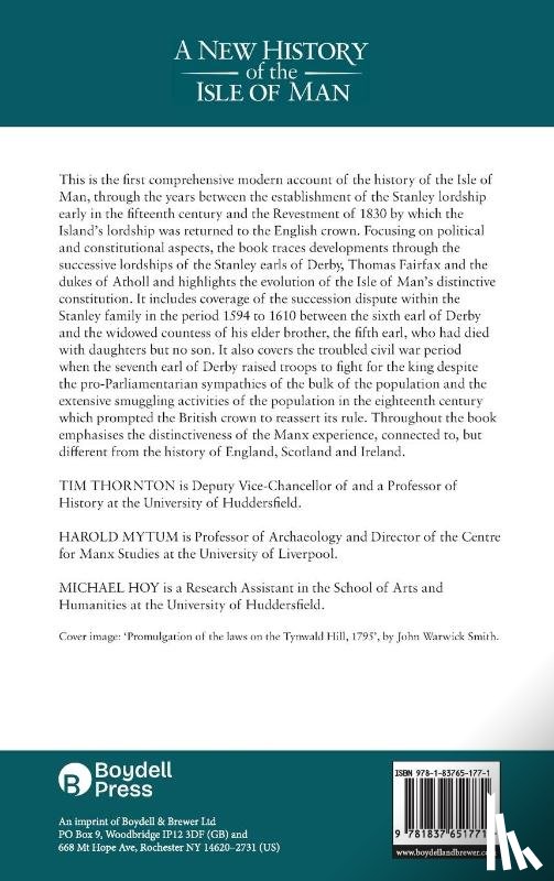  - The Isle of Man, 1405-1830 - Political and Constitutional History