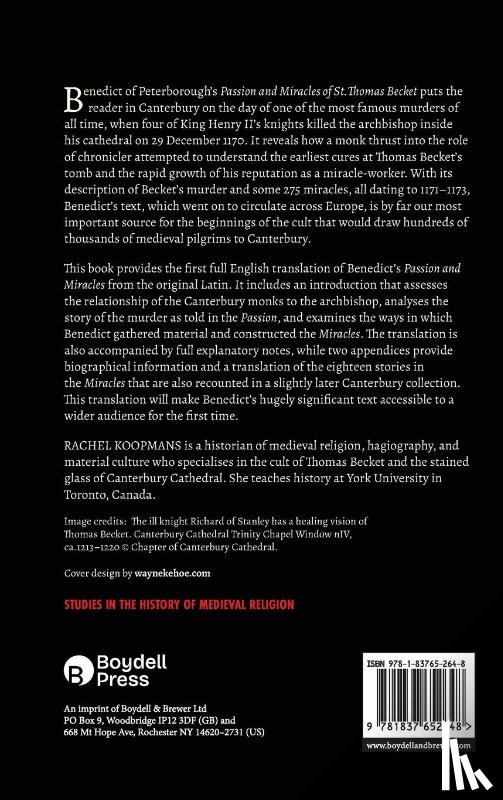  - The Passion and Miracles of St. Thomas Becket by Benedict of Peterborough