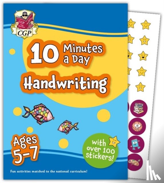 CGP Books - 10 Minutes a Day Handwriting for Ages 5-7 (with reward stickers)