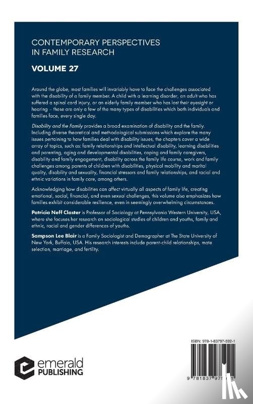  - Disability and the Family