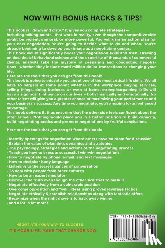Lyons, Leon - Negotiation Skills: Techniques, Tactics, Tips and Strategies for Work, Love, Friendship and Business