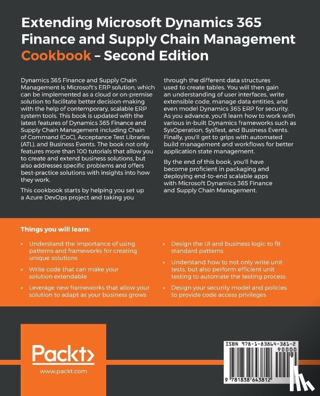 Buxton, Simon - Extending Microsoft Dynamics 365 Finance and Supply Chain Management Cookbook