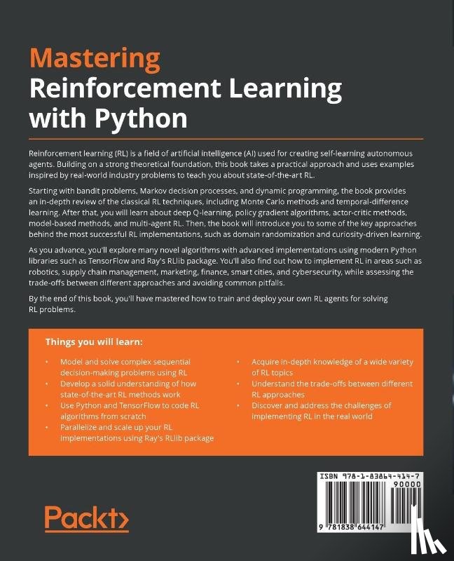 Bilgin, Enes - Mastering Reinforcement Learning with Python