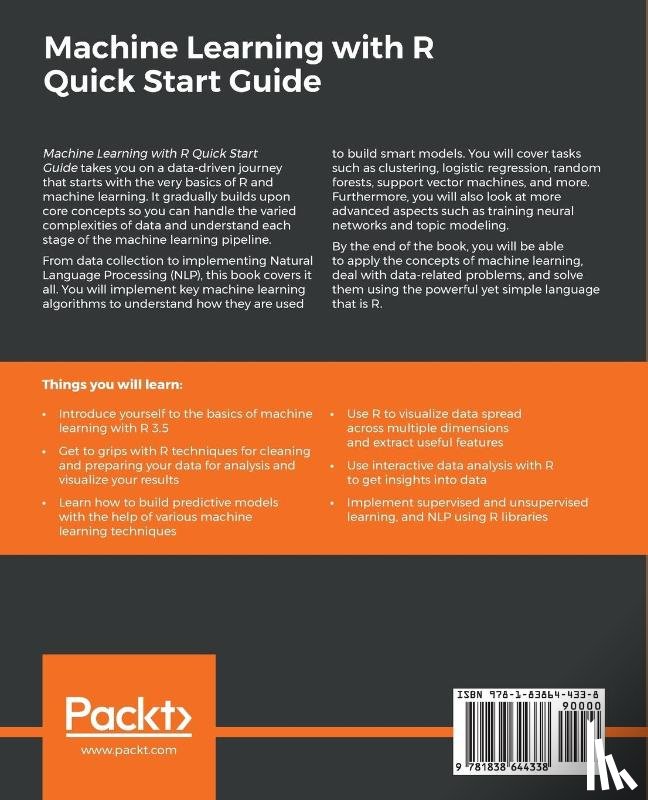 Sanz, Ivan Pastor - Machine Learning with R Quick Start Guide