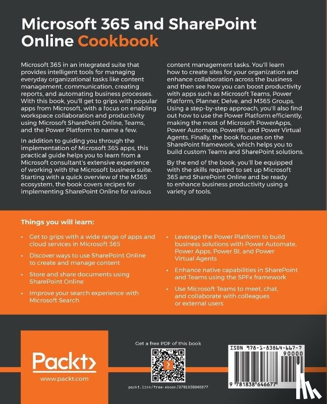 Mahajan, Gaurav, Ghatak, Sudeep - Microsoft 365 and SharePoint Online Cookbook