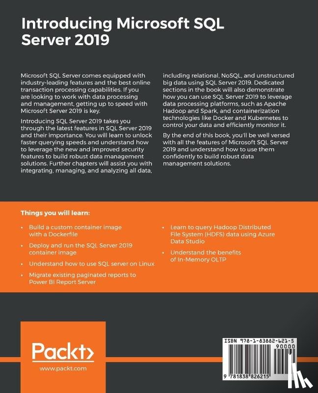 Gorman, Kellyn, Hirt, Allan, Noderer, Dave, Pearson, Mitchell - Introducing Microsoft SQL Server 2019