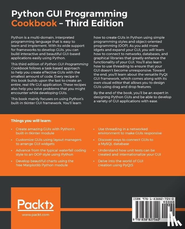 Meier, Burkhard - Python GUI Programming Cookbook