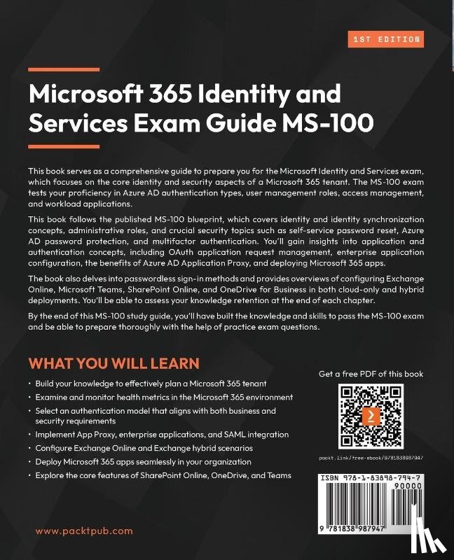 Guilmette, Aaron - Microsoft 365 Identity and Services Exam Guide MS-100