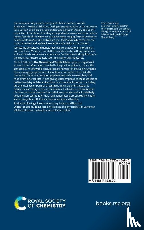 Mather, Robert R (Power Textiles Limited, Wardman, Roger H (Formerly, Rana, Sohel (University of Huddersfield - Chemistry of Textile Fibres