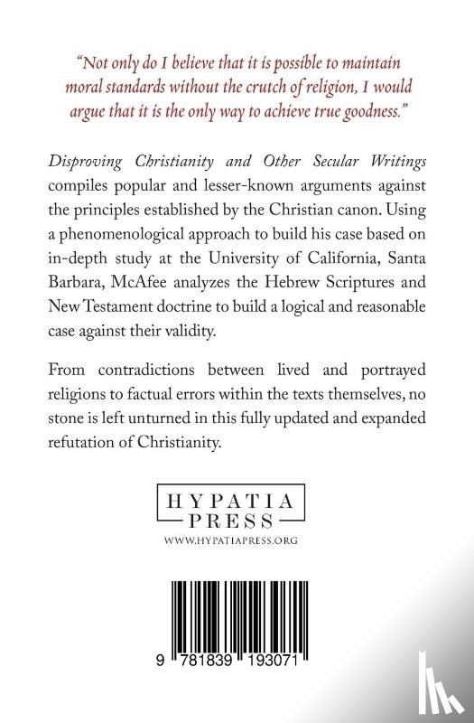 McAfee, David G - Disproving Christianity