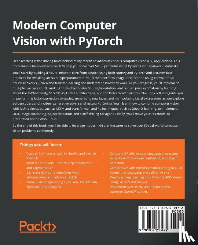 Ayyadevara, V Kishore, Reddy, Yeshwanth - Modern Computer Vision with PyTorch