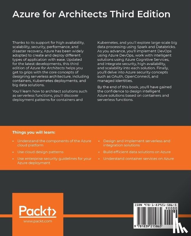 Modi, Ritesh, Lee, Jack, Skaria, Rithin - Azure for Architects