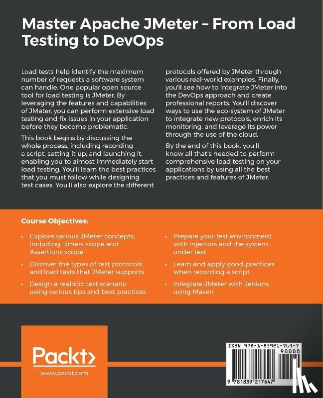Rodrigues, Antonio Gomes, (Milamber), Bruno Demion, Mouawad, Philippe - Master Apache JMeter - From Load Testing to DevOps