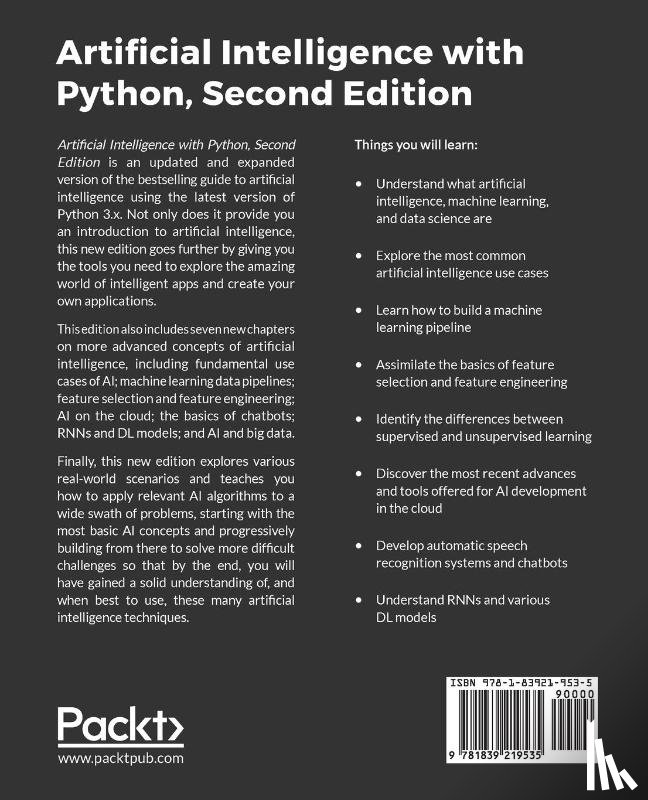 Artasanchez, Alberto, Joshi, Prateek - Artificial Intelligence with Python