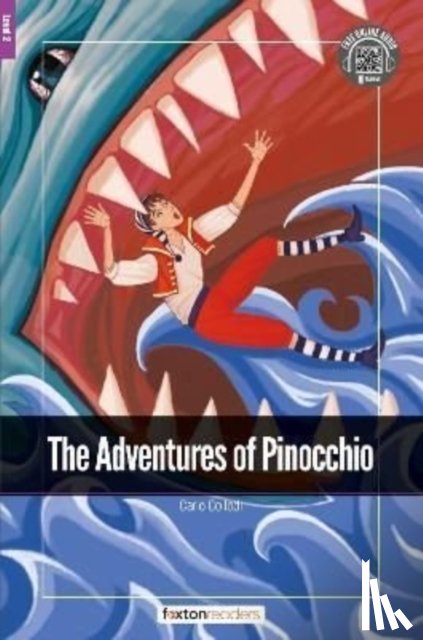 Books, Foxton - The Adventures of Pinocchio - Foxton Readers Level 2 (600 Headwords CEFR A2-B1) with free online AUDIO