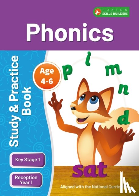 Books, Foxton - KS1 Phonics Study & Practice Book for Ages 4-6 (Reception -Year 1) Perfect for learning at home or use in the classroom
