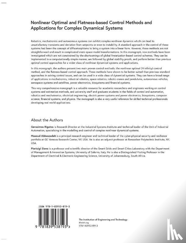 Rigatos, Gerasimos, Abbaszadeh, Masoud, Siano, Pierluigi - Rigatos, G: Nonlinear Optimal and Flatness-Based Control Met