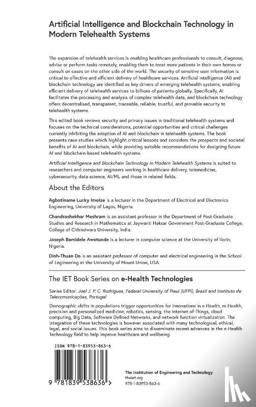  - Artificial Intelligence and Blockchain Technology in Modern Telehealth Systems