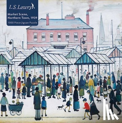 Flame Tree Studio - Adult Jigsaw Puzzle L.S. Lowry: Market Scene, Northern Town, 1939