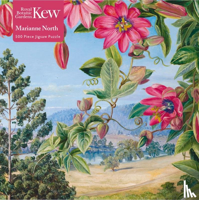  - Adult Jigsaw Puzzle Kew: Marianne North: View in the Brisbane Botanic Garden (500 pieces)