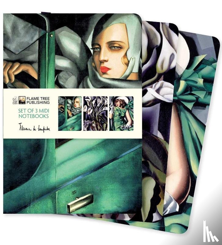 Flame Tree Studio - Tamara de Lempicka Set of 3 Midi Notebooks