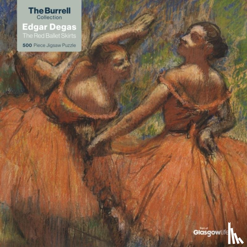 Flame Tree Studio - Adult Jigsaw Puzzle Glasgow Museums: Edgar Degas: Red Ballet Skirts (500 pieces)