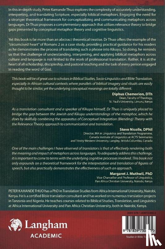 Thuo, Peter Kamande - A Complementary Approach to the Interpretation and Translation of Biblical Metaphors