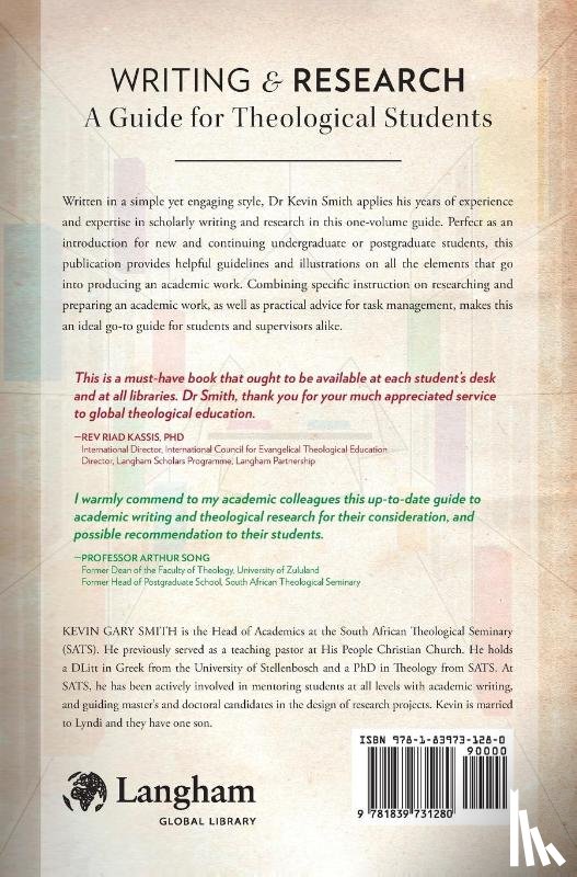 Smith, Kevin Gary - Writing and Research