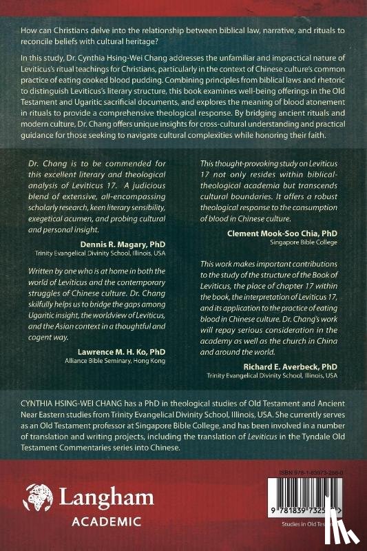 Chang, Cynthia Hsing-Wei - The Power and Purpose of Blood in God's Design