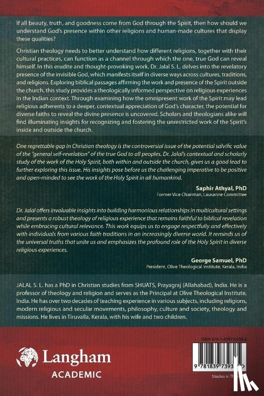 S. L., Jalal - The Wider Work of the Holy Spirit