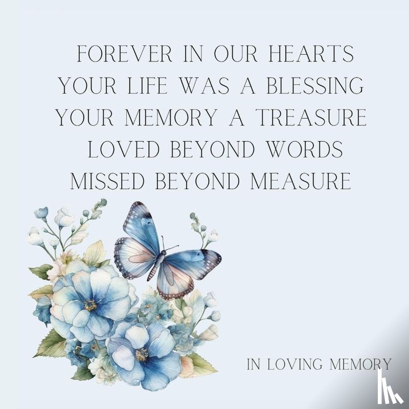 Bell, Lulu And - Celebration of life, funeral book, Condolence book to sign (Hardback cover)