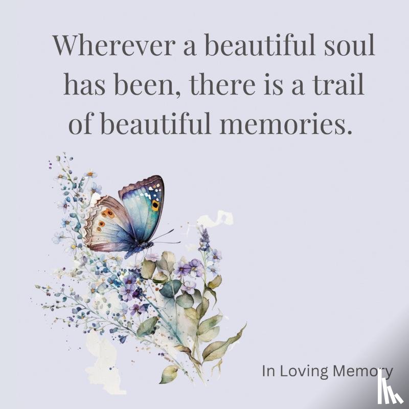 Bell, Lulu And - Celebration of life, funeral book, Condolence book to sign (Hardback cover)