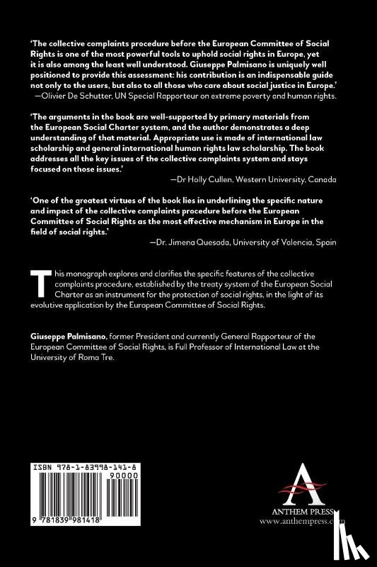 Palmisano, Giuseppe - Collective Complaints As a Means for Protecting Social Rights in Europe