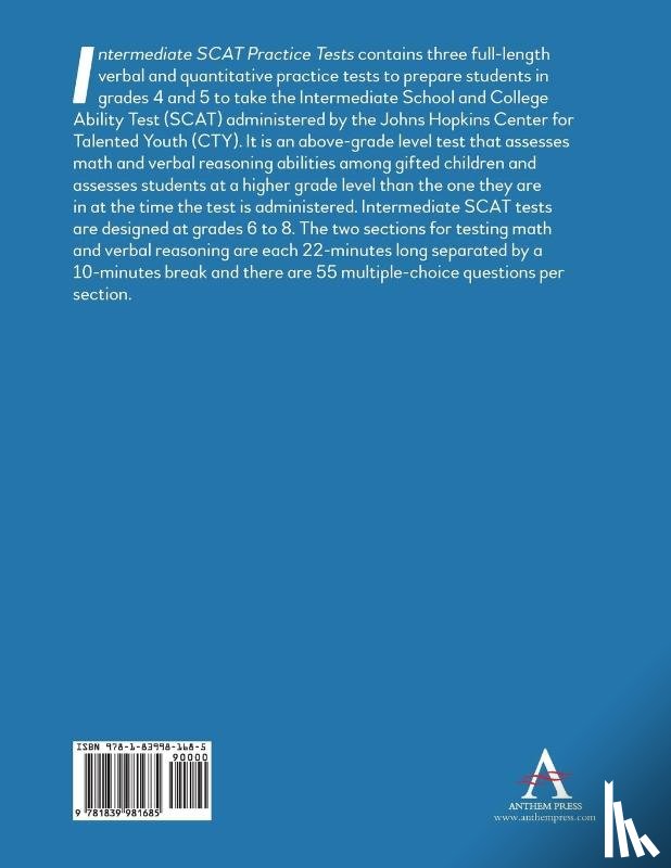 Press, Anthem - Intermediate SCAT Practice Tests