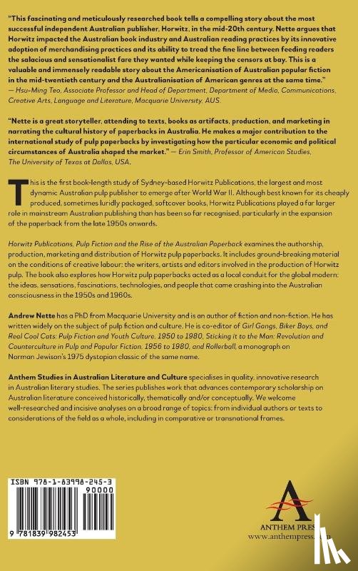 Nette, Andrew - Horwitz Publications, Pulp Fiction and the Rise of the Australian Paperback