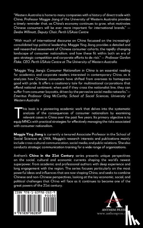 Jiang, Maggie Ying - Consumer Nationalism in China