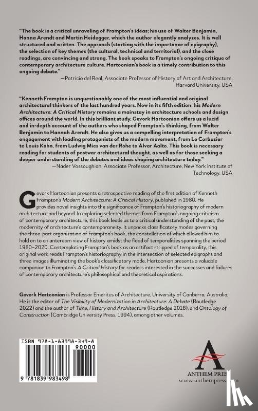 Hartoonian, Gevork - Reading Kenneth Frampton