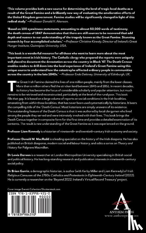 Kennedy, Liam, MacRaild, Donald M., Darwen, Lewis, Gurrin, Brian - The Death Census of Black ’47: Eyewitness Accounts of Ireland’s Great Famine