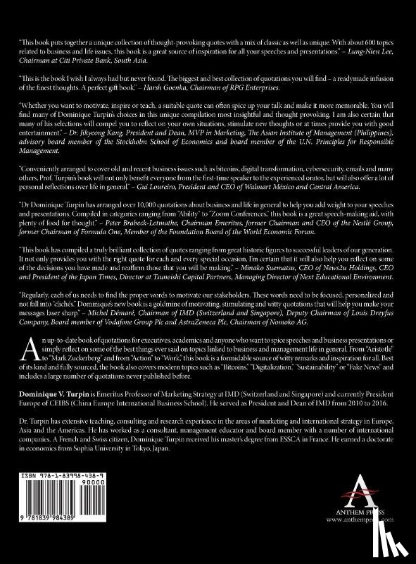 Turpin, Dominique V - The Essential Book of Business and Life Quotations