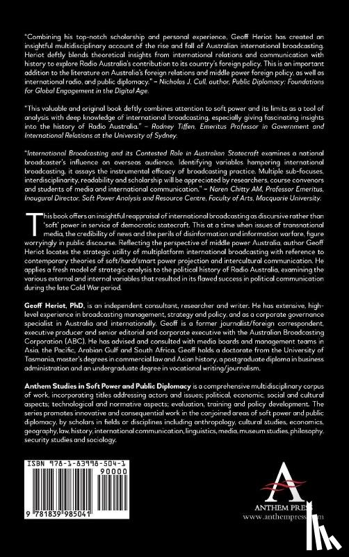Heriot, Geoff - International Broadcasting and Its Contested Role in Australian Statecraft