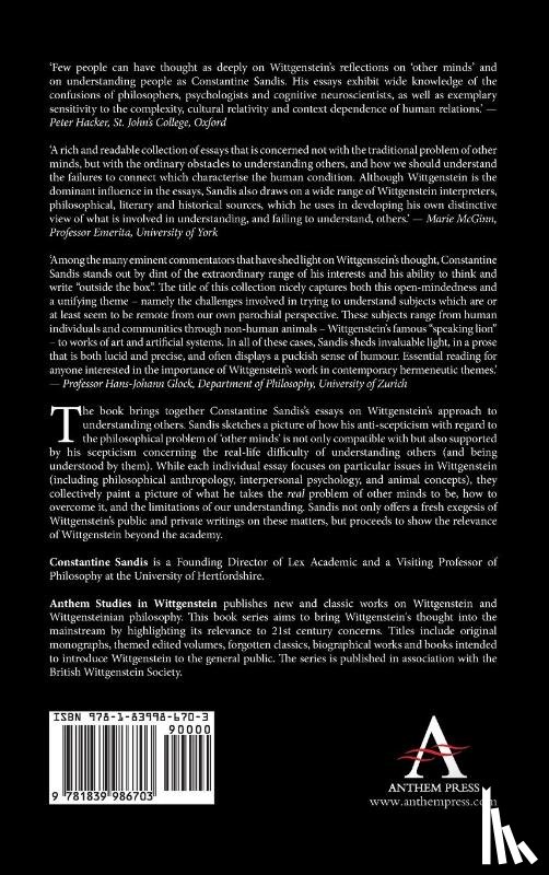 Sandis, Constantine - Wittgenstein on Other Minds