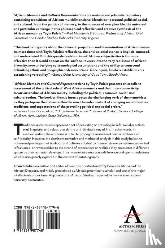 Falola, Toyin - African Memoirs and Cultural Representations