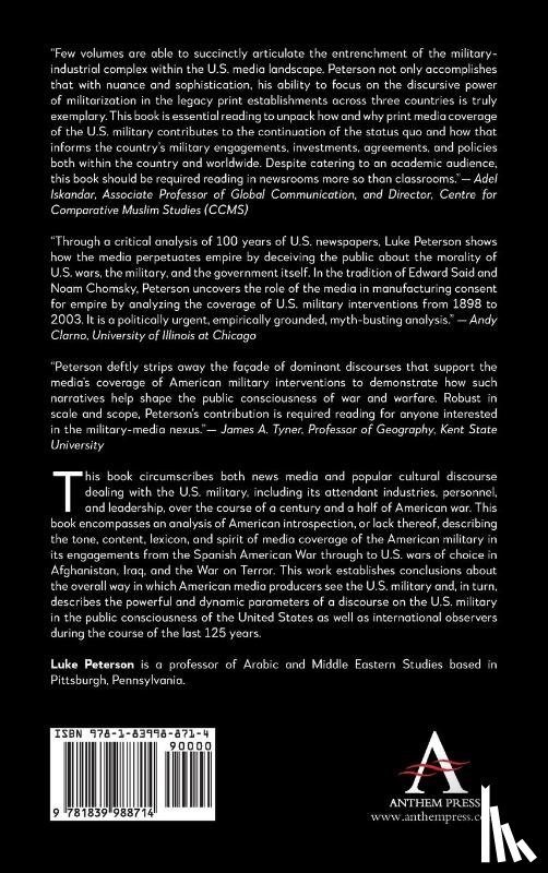 Peterson, Dr. Luke - The U.S. Military in the Print News Media