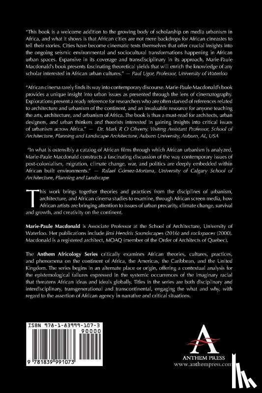 Macdonald, Marie-Paule - African Cinema and Urbanism