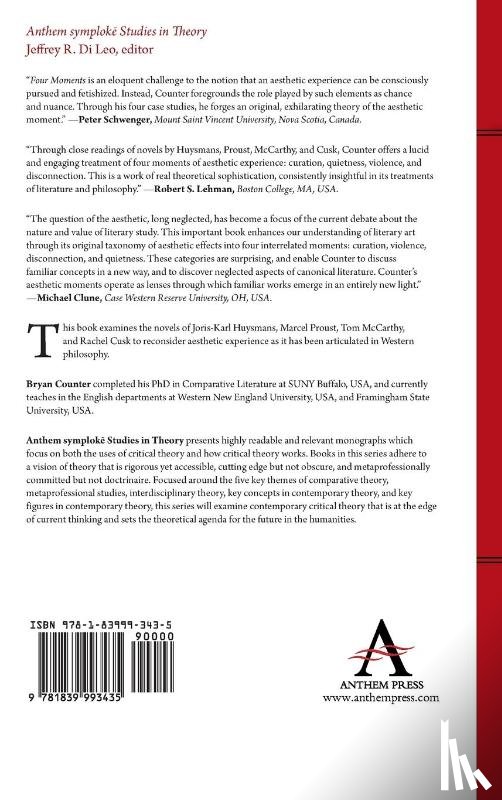 Counter, Bryan - Four Moments of Aesthetic Experience