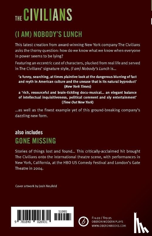 Cosson, Steven - (I am) Nobody's Lunch / Gone Missing