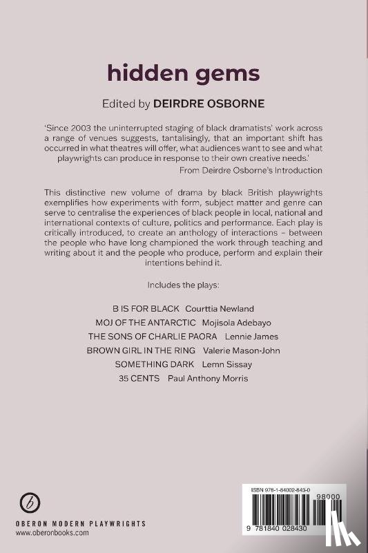  - Hidden Gems: Contemporary Black British Plays