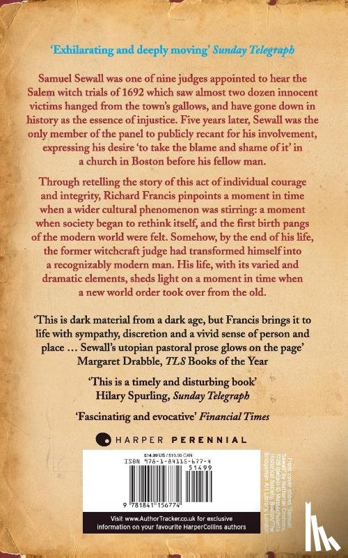 Francis, Richard - Judge Sewall's Apology