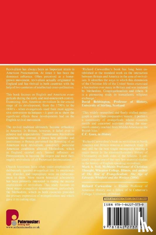 Carwardine, President Richard - Transatlantic Revivalism