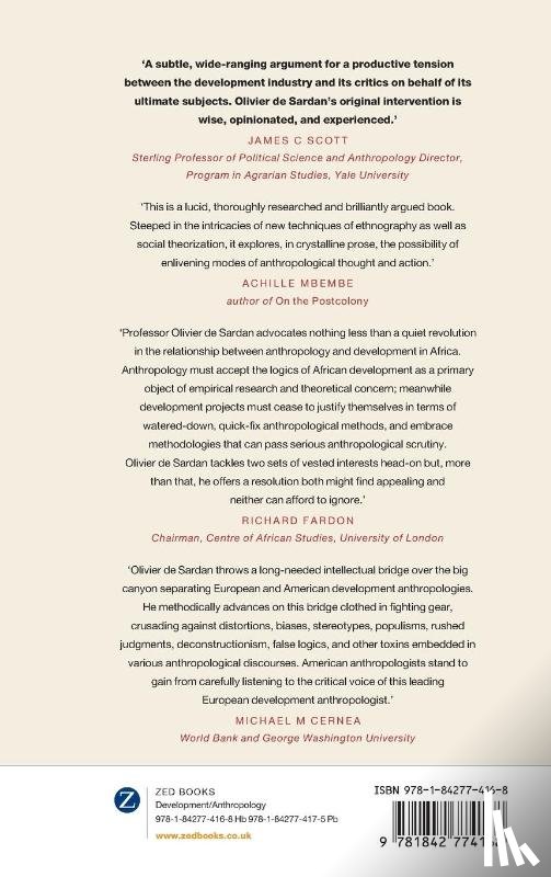 De-Sardan, Jean-Pierre Oliver - Anthropology and Development